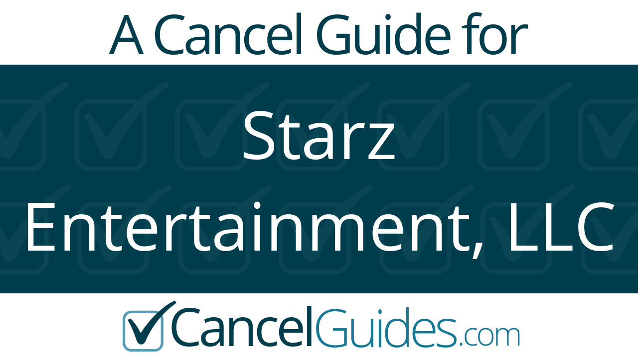 How to cancel online starz