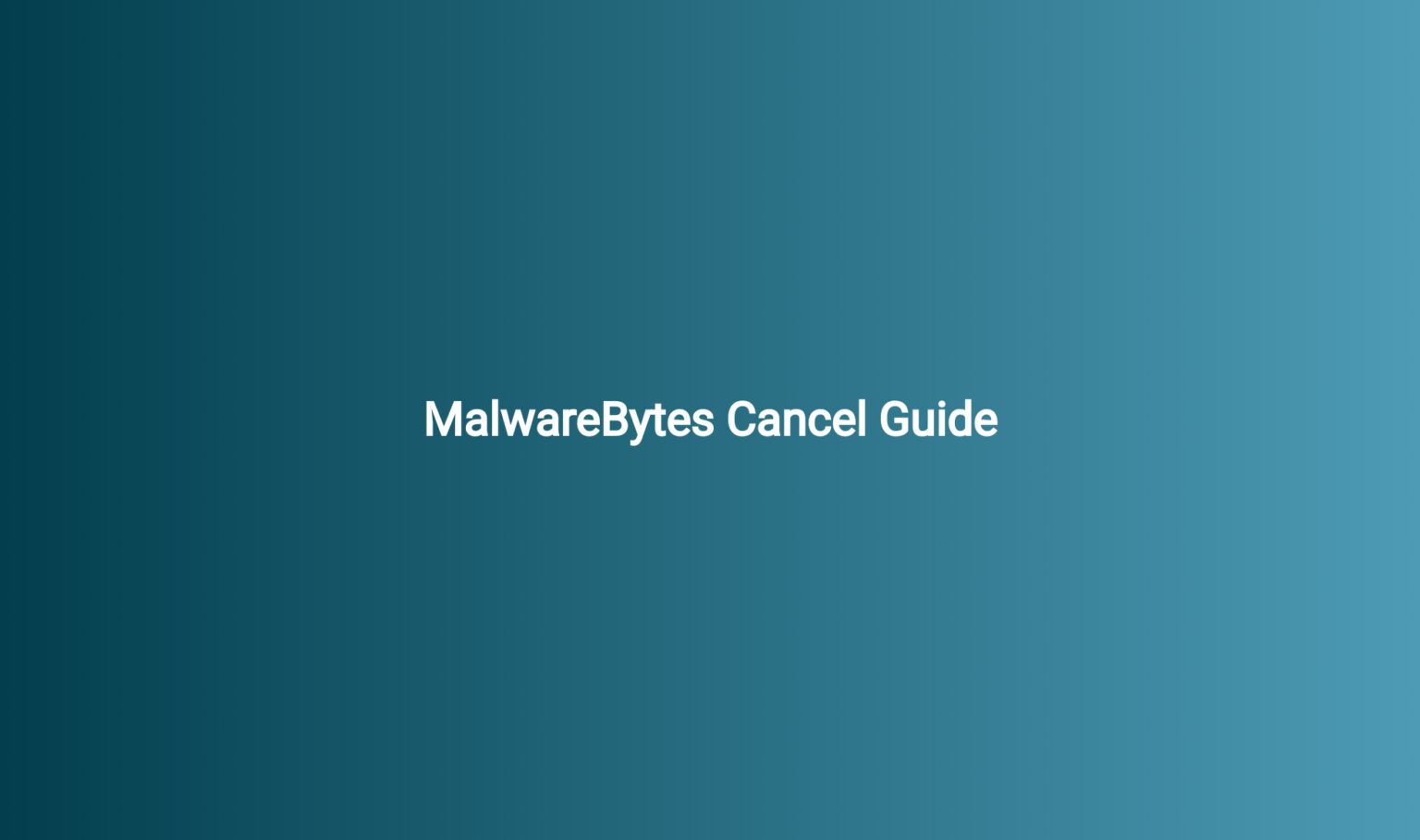 malwarebytes cancel premium trial